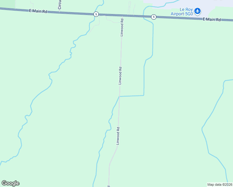 map of restaurants, bars, coffee shops, grocery stores, and more near 9108 Linwood Road in Le Roy