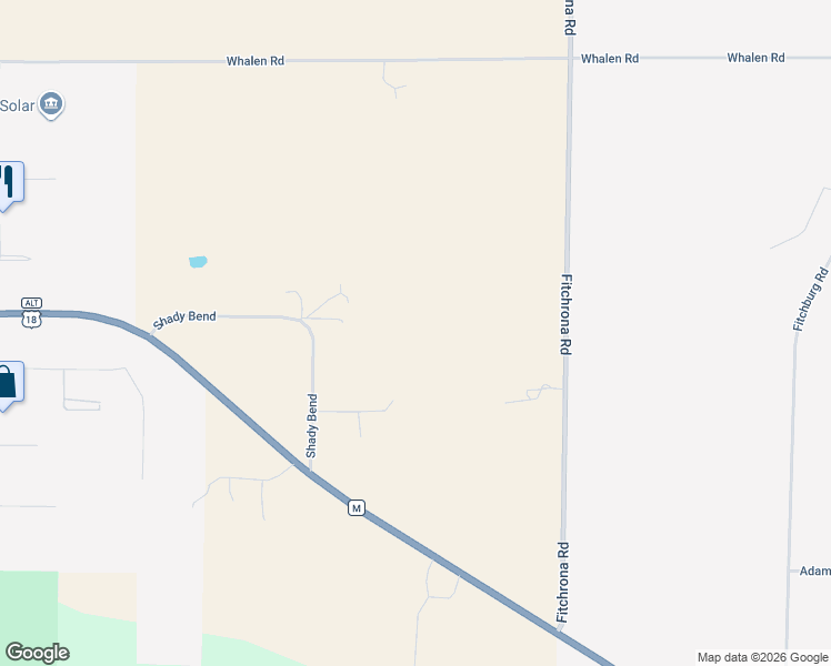 map of restaurants, bars, coffee shops, grocery stores, and more near 6454 Shady Bend in Verona