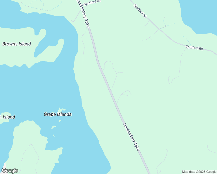 map of restaurants, bars, coffee shops, grocery stores, and more near Londonderry Turnpike in Auburn