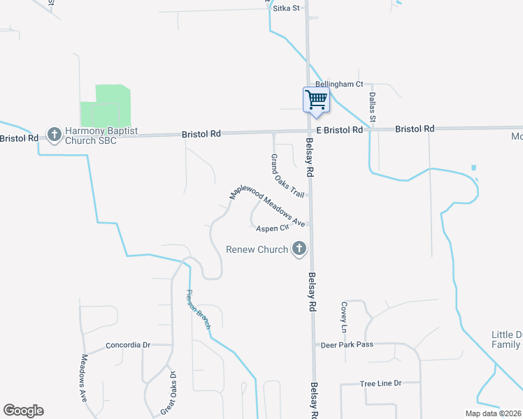 map of restaurants, bars, coffee shops, grocery stores, and more near 4127 Aspen Circle in Grand Blanc