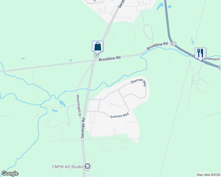 map of restaurants, bars, coffee shops, grocery stores, and more near 1 Sherman Way in Ballston Spa