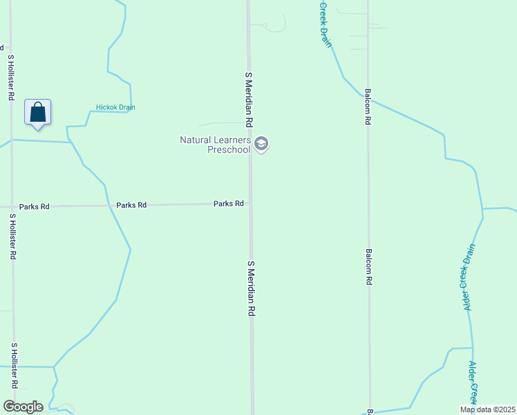 map of restaurants, bars, coffee shops, grocery stores, and more near 3001 South Meridian Road in Ovid