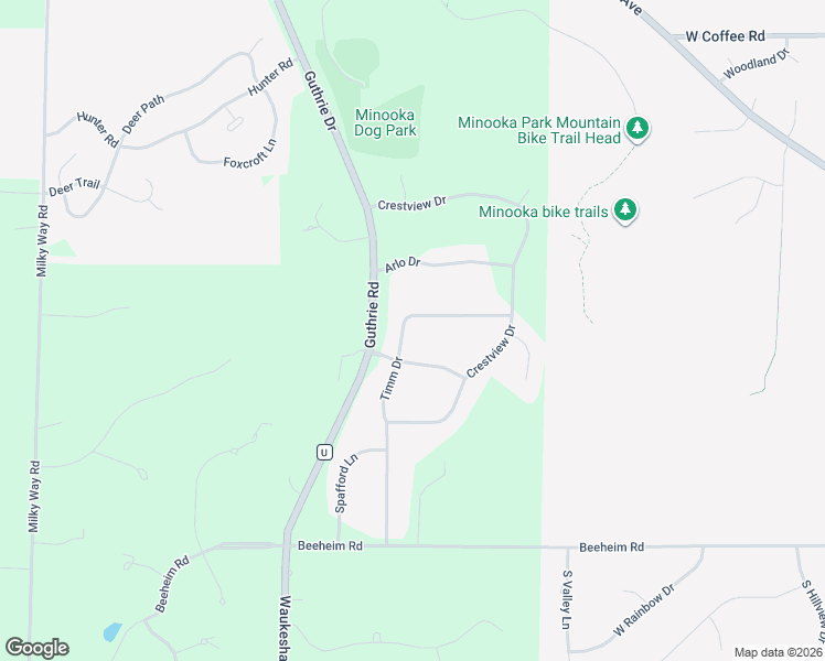 map of restaurants, bars, coffee shops, grocery stores, and more near S40W22256 Rolling Oaks Terrace in Waukesha