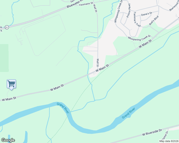 map of restaurants, bars, coffee shops, grocery stores, and more near 1473 West Main Street in Ionia