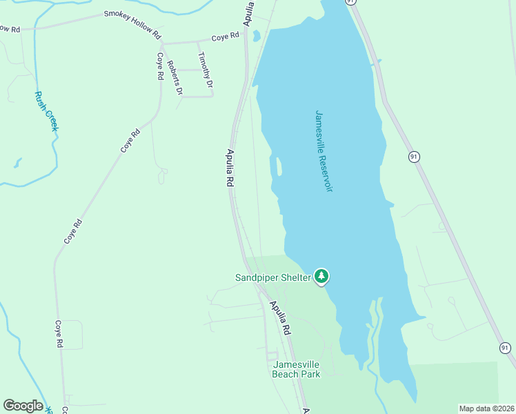 map of restaurants, bars, coffee shops, grocery stores, and more near 4184 West Shore Manor Road in Jamesville