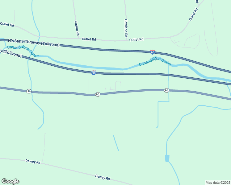 map of restaurants, bars, coffee shops, grocery stores, and more near 3652 Highway 96 in Shortsville