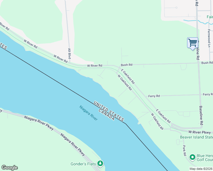 map of restaurants, bars, coffee shops, grocery stores, and more near 2454 West Oakfield Road in Grand Island
