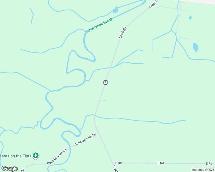 map of restaurants, bars, coffee shops, grocery stores, and more near 9091 County Road 1 in Batavia