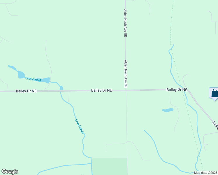 map of restaurants, bars, coffee shops, grocery stores, and more near 11899 Bailey Drive Northeast in Lowell