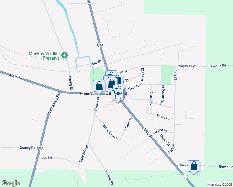 map of restaurants, bars, coffee shops, grocery stores, and more near in Livingston County