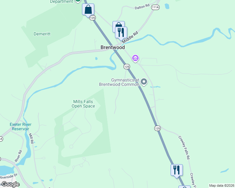 map of restaurants, bars, coffee shops, grocery stores, and more near in Brentwood