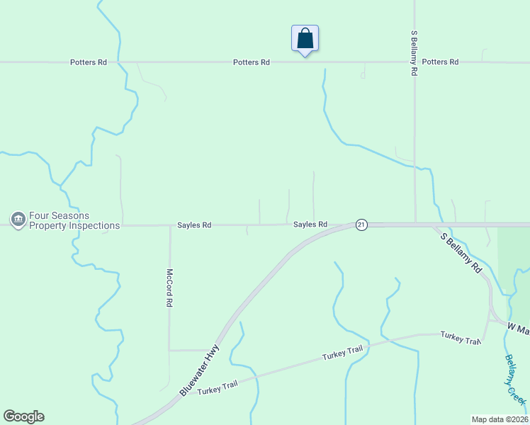 map of restaurants, bars, coffee shops, grocery stores, and more near 3484 Sayles Road in Ionia