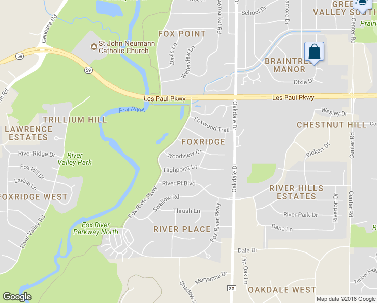 map of restaurants, bars, coffee shops, grocery stores, and more near 1246 Woodview Drive in Waukesha