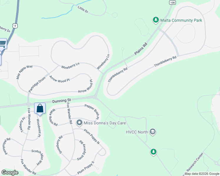 map of restaurants, bars, coffee shops, grocery stores, and more near 135 Thimbleberry Road in Ballston Spa