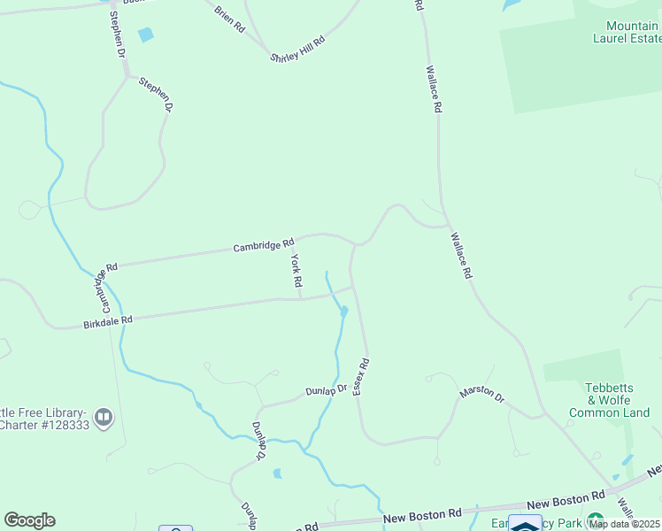 map of restaurants, bars, coffee shops, grocery stores, and more near 5 Essex Road in Bedford