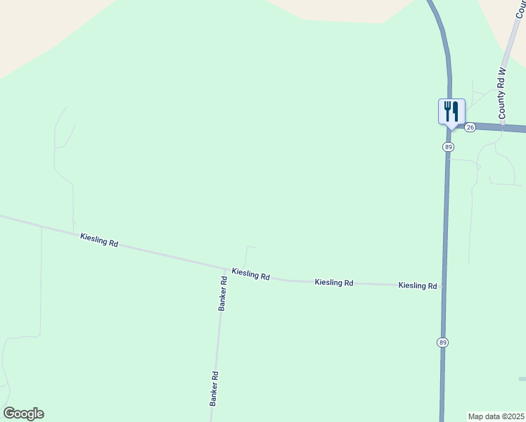 map of restaurants, bars, coffee shops, grocery stores, and more near W6330 Kiesling Road in Jefferson
