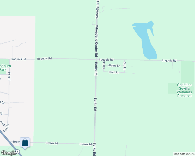 map of restaurants, bars, coffee shops, grocery stores, and more near 305 Barks Rd in Caledonia