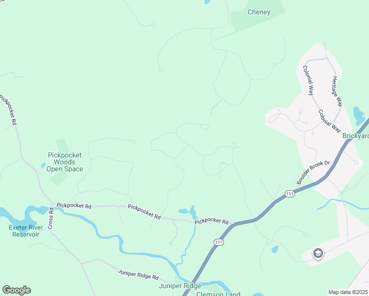 map of restaurants, bars, coffee shops, grocery stores, and more near Timber Lane in Exeter