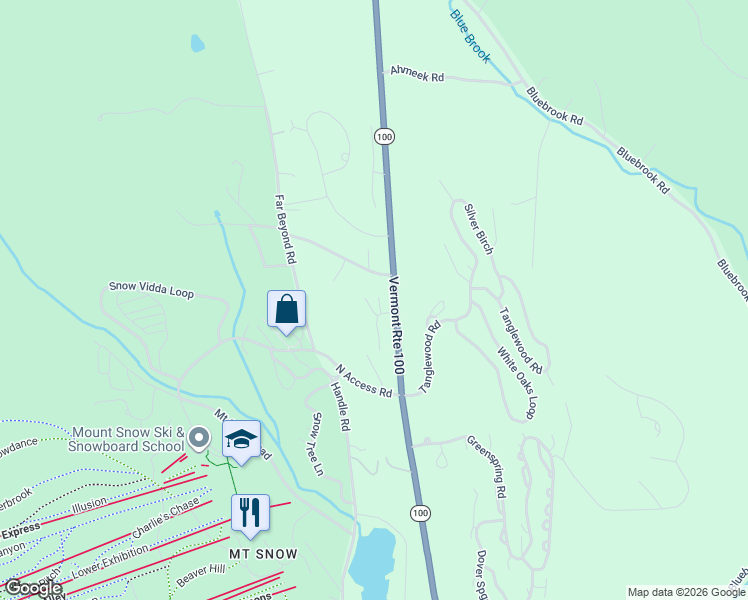 map of restaurants, bars, coffee shops, grocery stores, and more near 4 Howard Lane in Dover