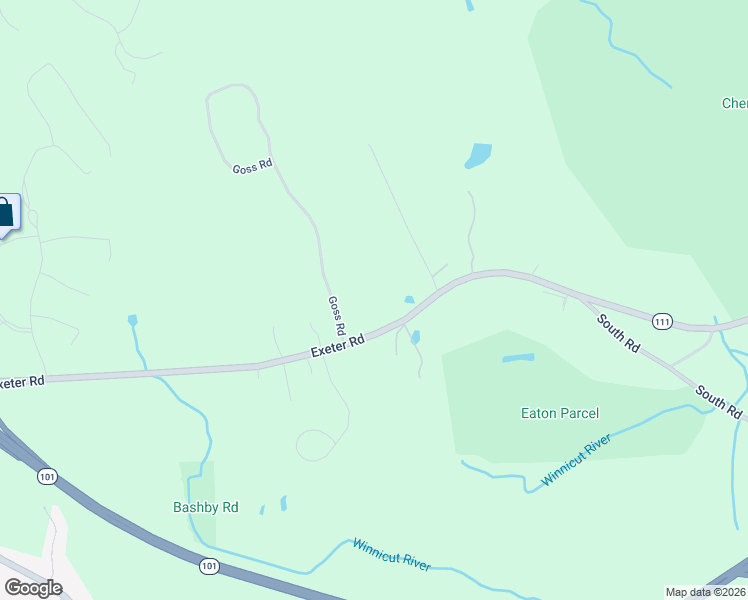 map of restaurants, bars, coffee shops, grocery stores, and more near 103 Exeter Road in North Hampton