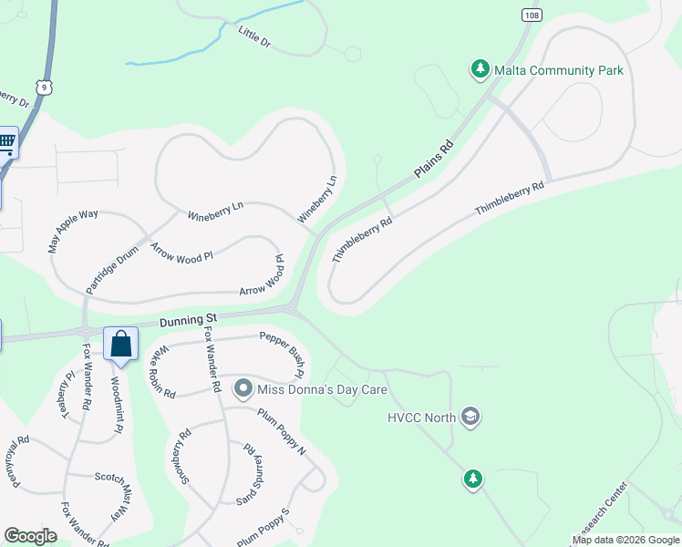map of restaurants, bars, coffee shops, grocery stores, and more near 135 Thimbleberry Road in Ballston Spa