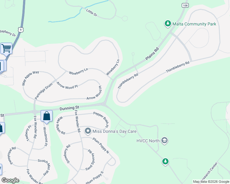 map of restaurants, bars, coffee shops, grocery stores, and more near 134 Thimbleberry Road in Ballston Spa