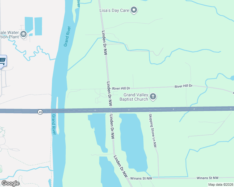 map of restaurants, bars, coffee shops, grocery stores, and more near 11248 Linden Drive Northwest in Marne