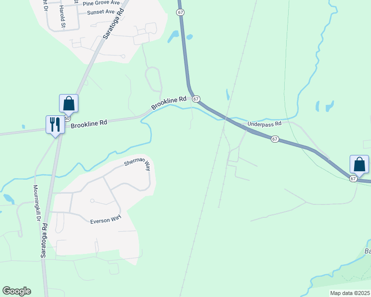 map of restaurants, bars, coffee shops, grocery stores, and more near 12 Tiffault Road in Ballston Spa