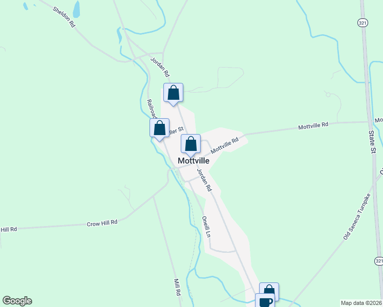 map of restaurants, bars, coffee shops, grocery stores, and more near in Mottville