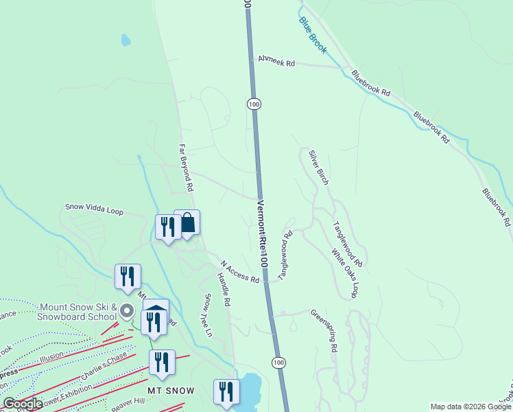 map of restaurants, bars, coffee shops, grocery stores, and more near 4 Howard Lane in Dover