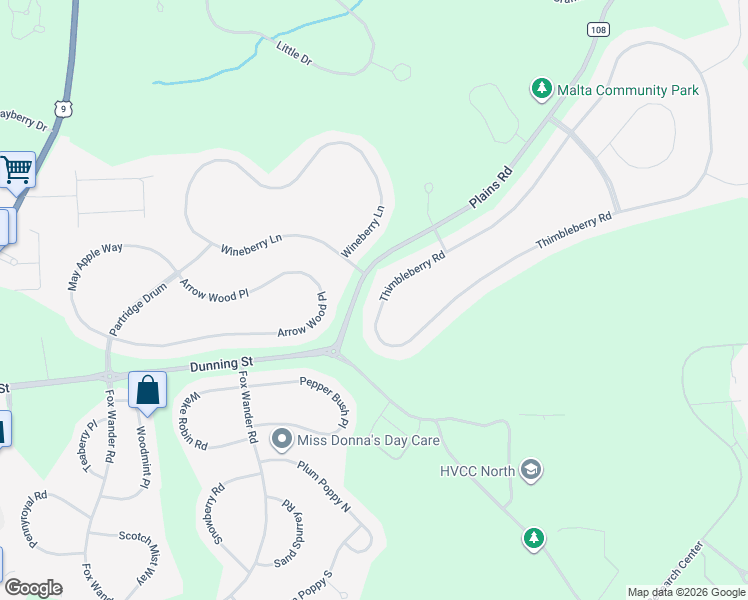 map of restaurants, bars, coffee shops, grocery stores, and more near 134 Thimbleberry Road in Ballston Spa