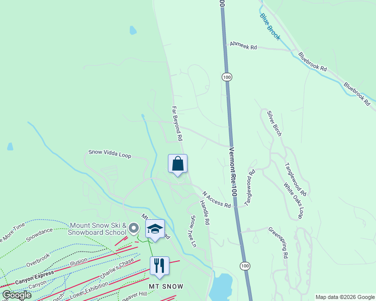 map of restaurants, bars, coffee shops, grocery stores, and more near 8 Tennis Village Rd in Dover