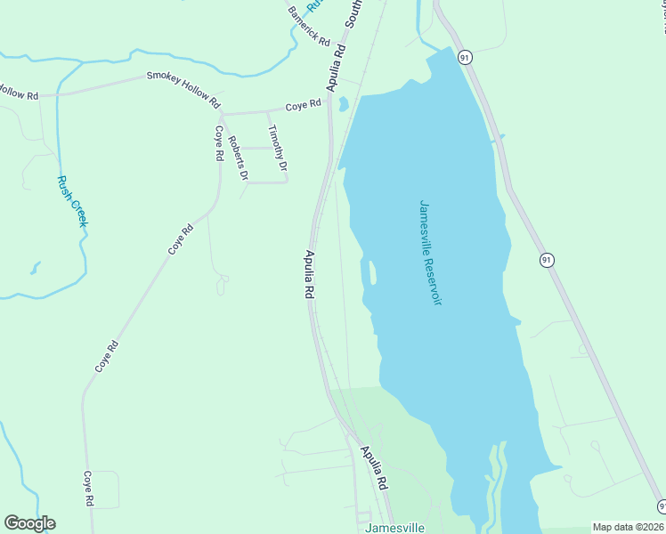 map of restaurants, bars, coffee shops, grocery stores, and more near 4205 West Shore Manor Road in Jamesville