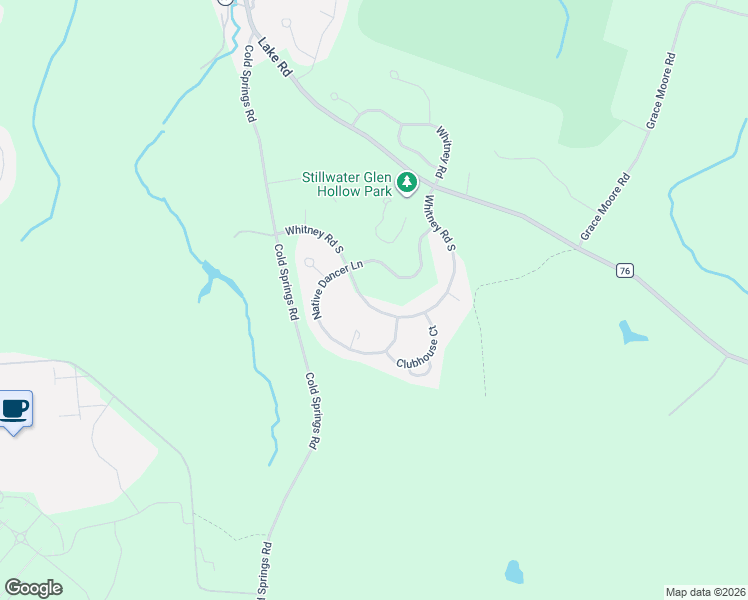 map of restaurants, bars, coffee shops, grocery stores, and more near 42 Whitney Road South in Saratoga Springs
