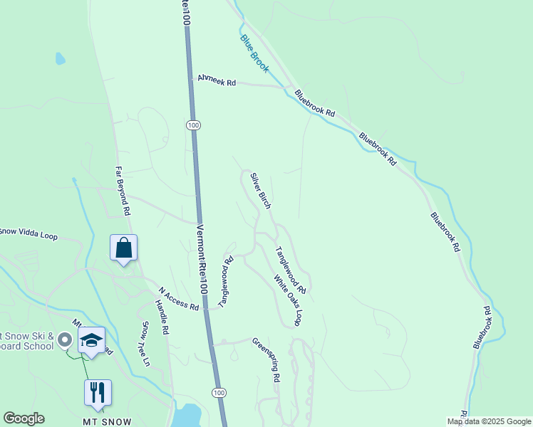 map of restaurants, bars, coffee shops, grocery stores, and more near 40B Silver Birch in Dover