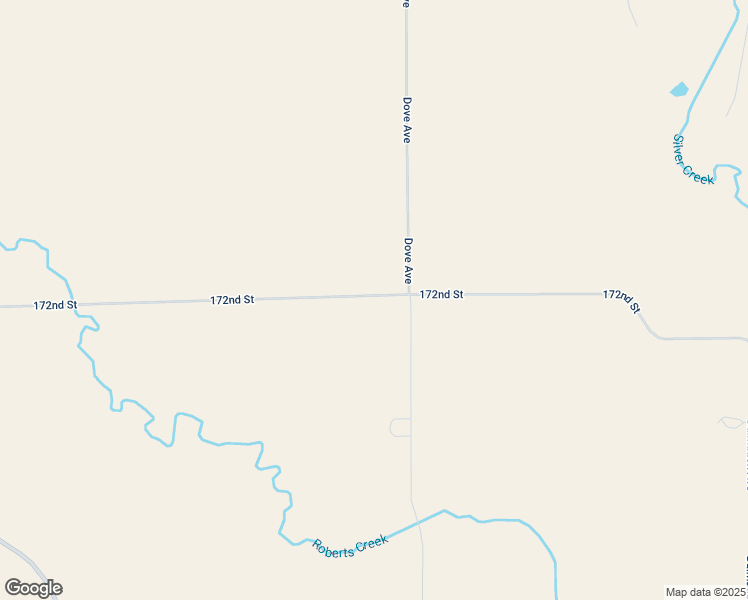 map of restaurants, bars, coffee shops, grocery stores, and more near 16982 172nd Street in Luana