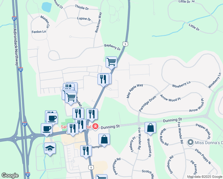 map of restaurants, bars, coffee shops, grocery stores, and more near 4102 Ellsworth Boulevard in Malta
