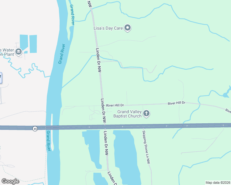 map of restaurants, bars, coffee shops, grocery stores, and more near 11351 Di Carlo Drive in Grand Rapids