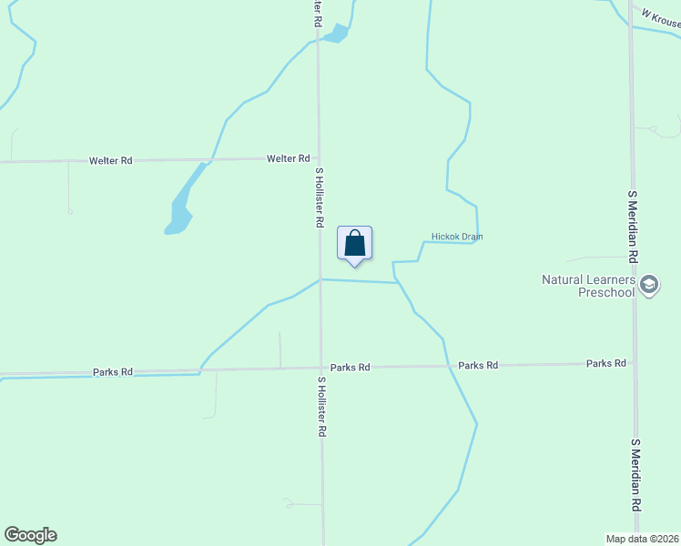 map of restaurants, bars, coffee shops, grocery stores, and more near 2755 South Hollister Road in Ovid