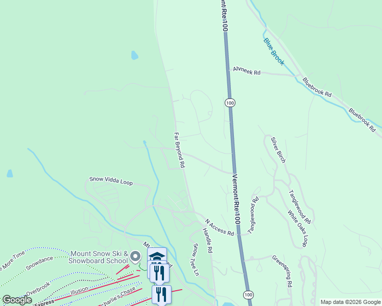 map of restaurants, bars, coffee shops, grocery stores, and more near 13 Lower Highlands Road in Dover