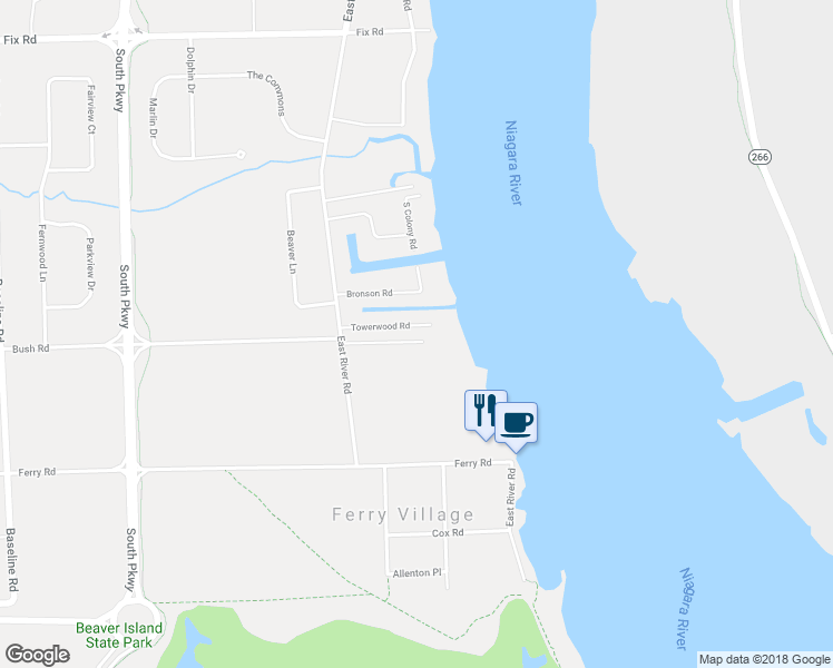 map of restaurants, bars, coffee shops, grocery stores, and more near 1584 Towerwood Road in Grand Island