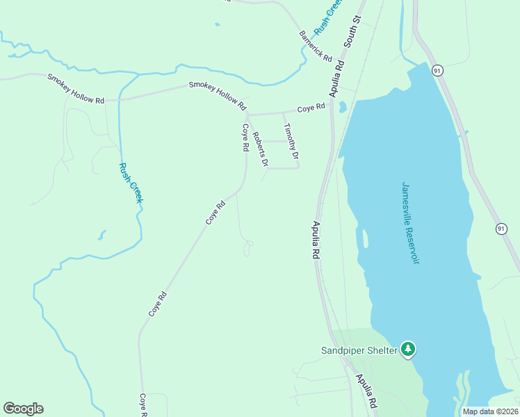 map of restaurants, bars, coffee shops, grocery stores, and more near 6396 Hedgerow Lane in Jamesville