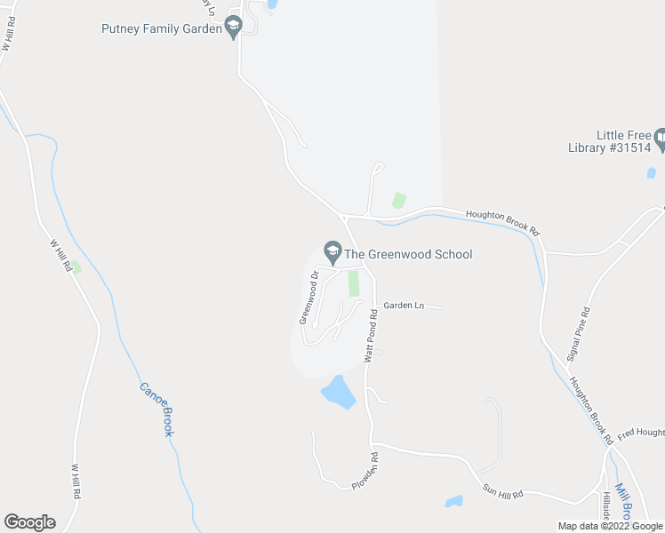 map of restaurants, bars, coffee shops, grocery stores, and more near 14 Greenwood Lane in Putney