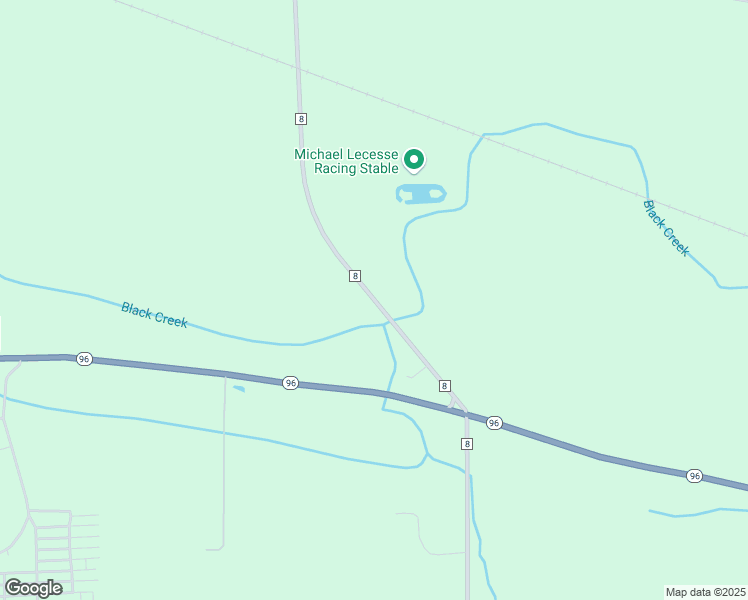 map of restaurants, bars, coffee shops, grocery stores, and more near County Road 8 in Ontario County