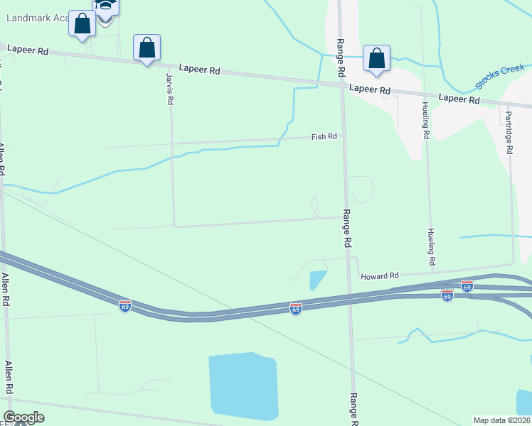 map of restaurants, bars, coffee shops, grocery stores, and more near 4610 Smith Road in Smiths Creek