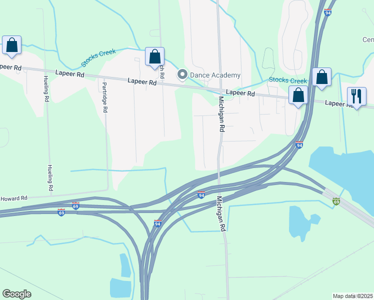 map of restaurants, bars, coffee shops, grocery stores, and more near in Port Huron charter Township