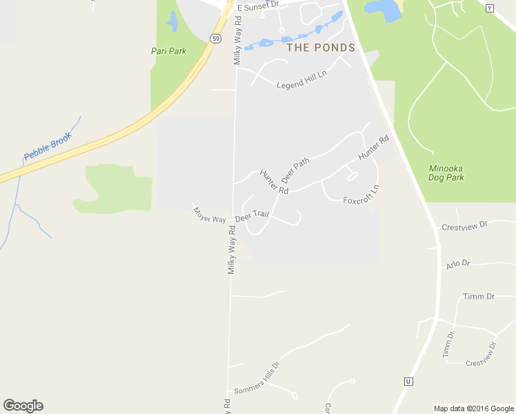 map of restaurants, bars, coffee shops, grocery stores, and more near 1619 Deer Trail in Waukesha