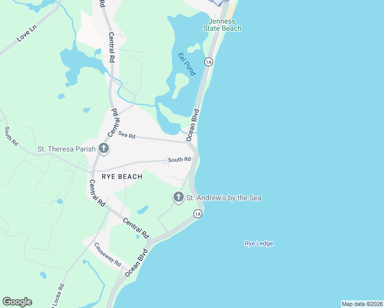 map of restaurants, bars, coffee shops, grocery stores, and more near 1535 Ocean Boulevard in Rye