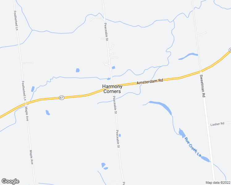 map of restaurants, bars, coffee shops, grocery stores, and more near 1304 Peaceable Street in Ballston Spa