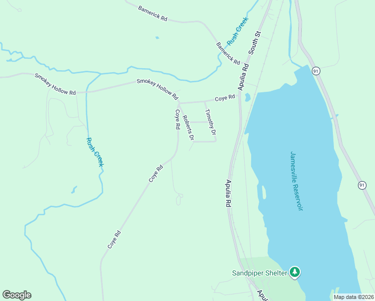 map of restaurants, bars, coffee shops, grocery stores, and more near 6396 Hedgerow Lane in Jamesville